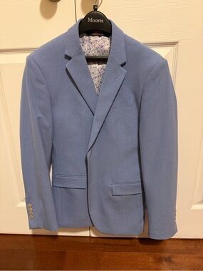 Egara Light Blue Men's Sport Coat Blazer